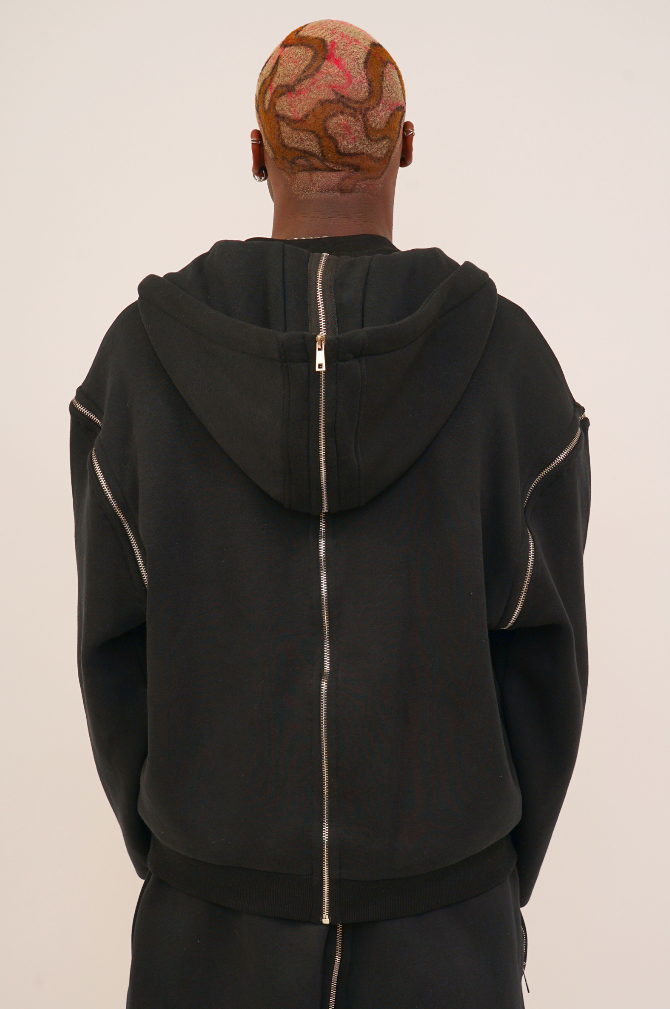 Black twosides hoodie