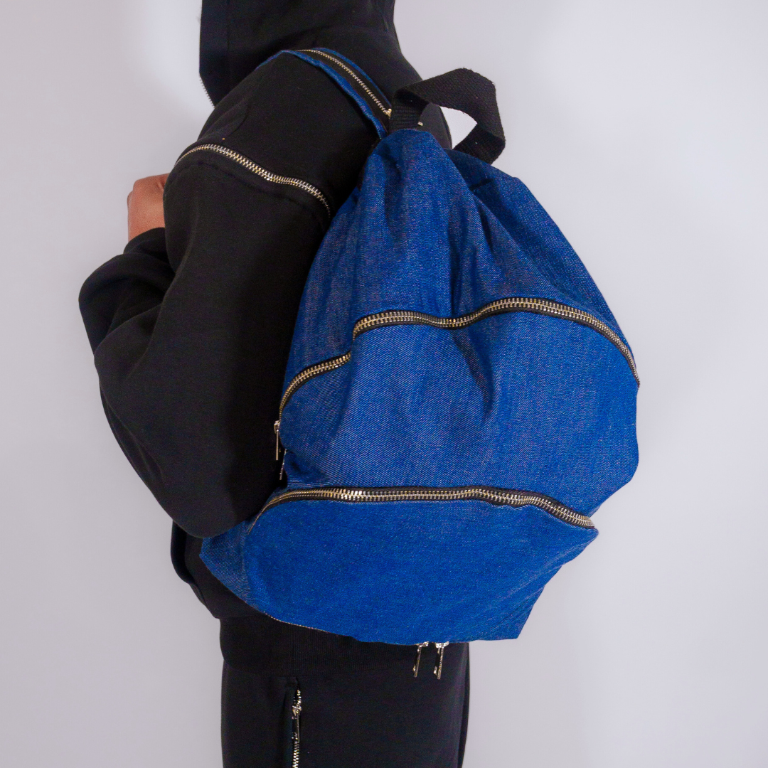 Denim backpack