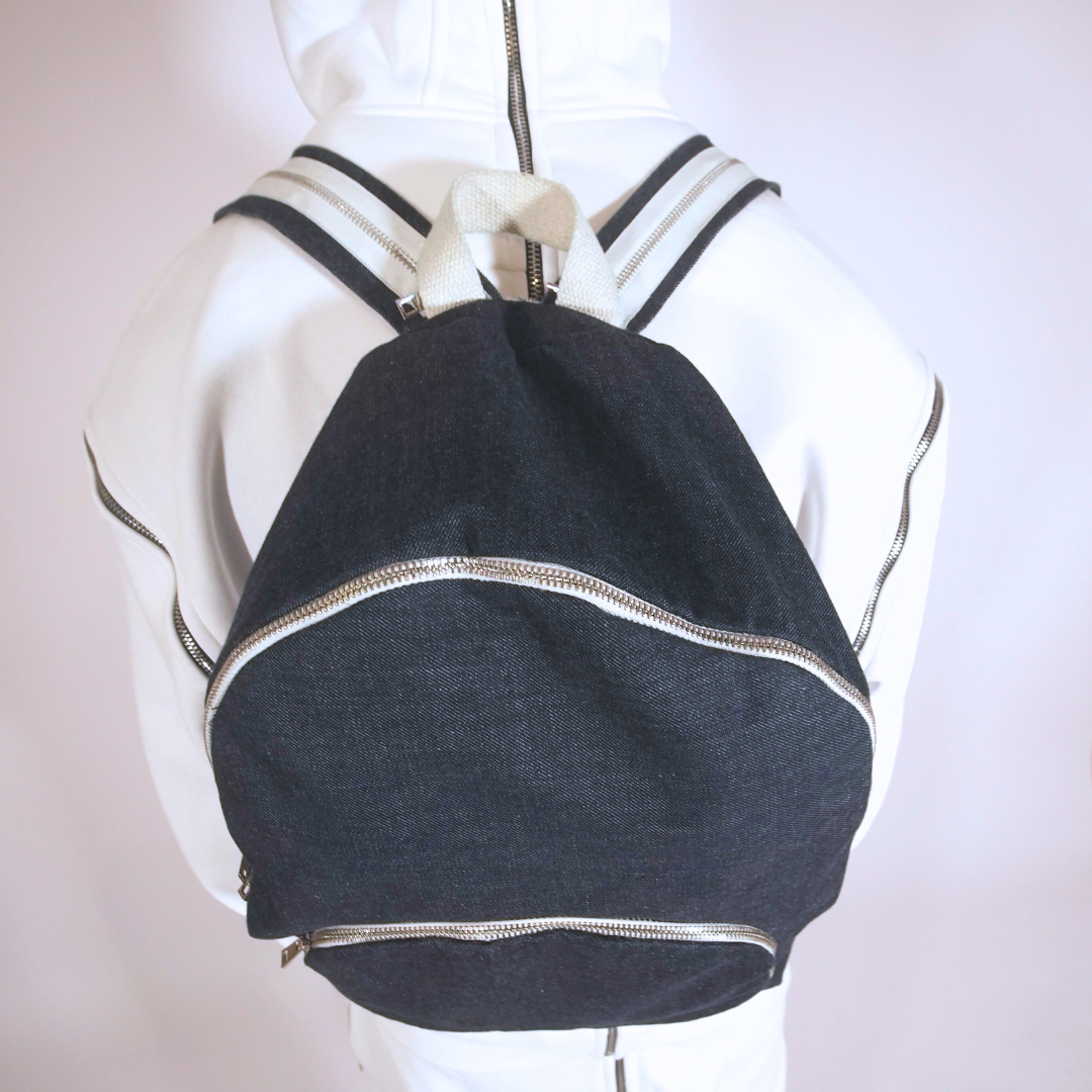 Denim backpack