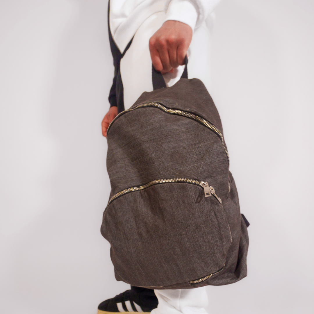 Denim backpack