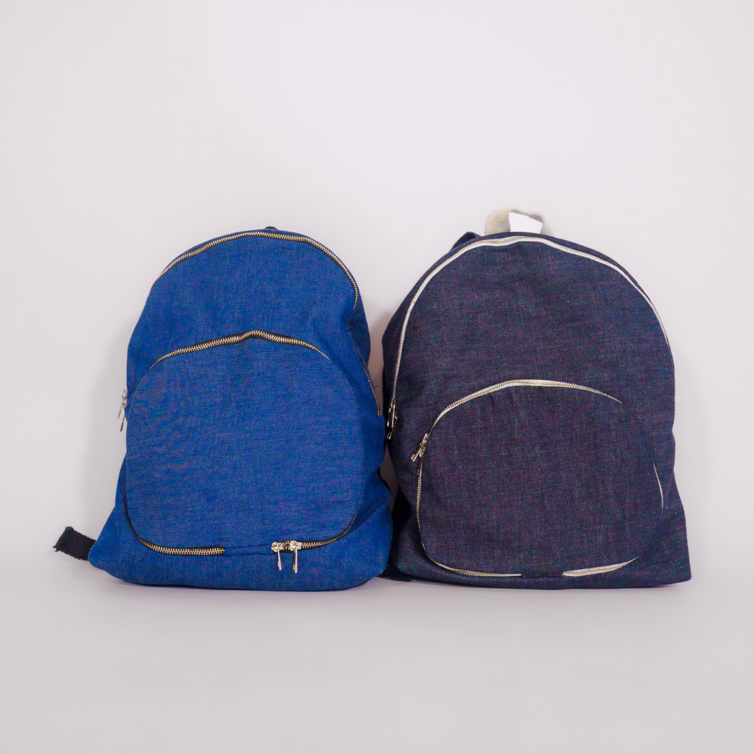 Denim backpack