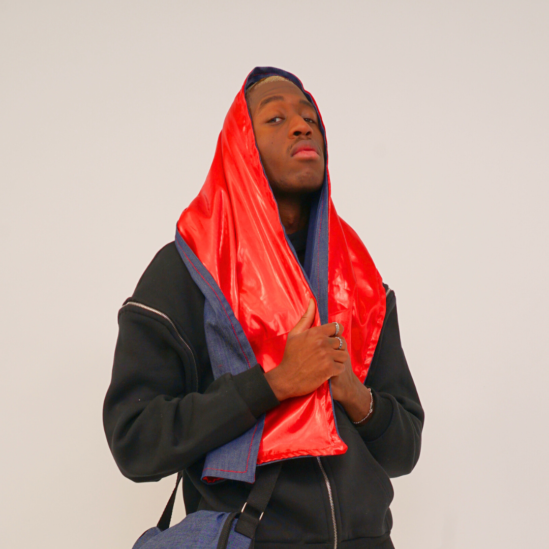 Demon bimaterial scarf