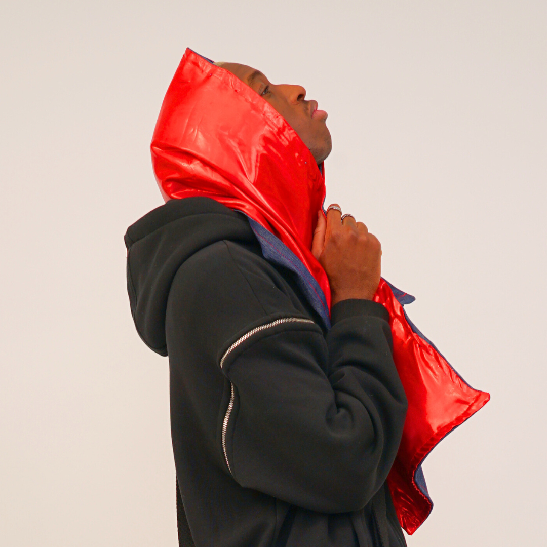 Demon bimaterial scarf