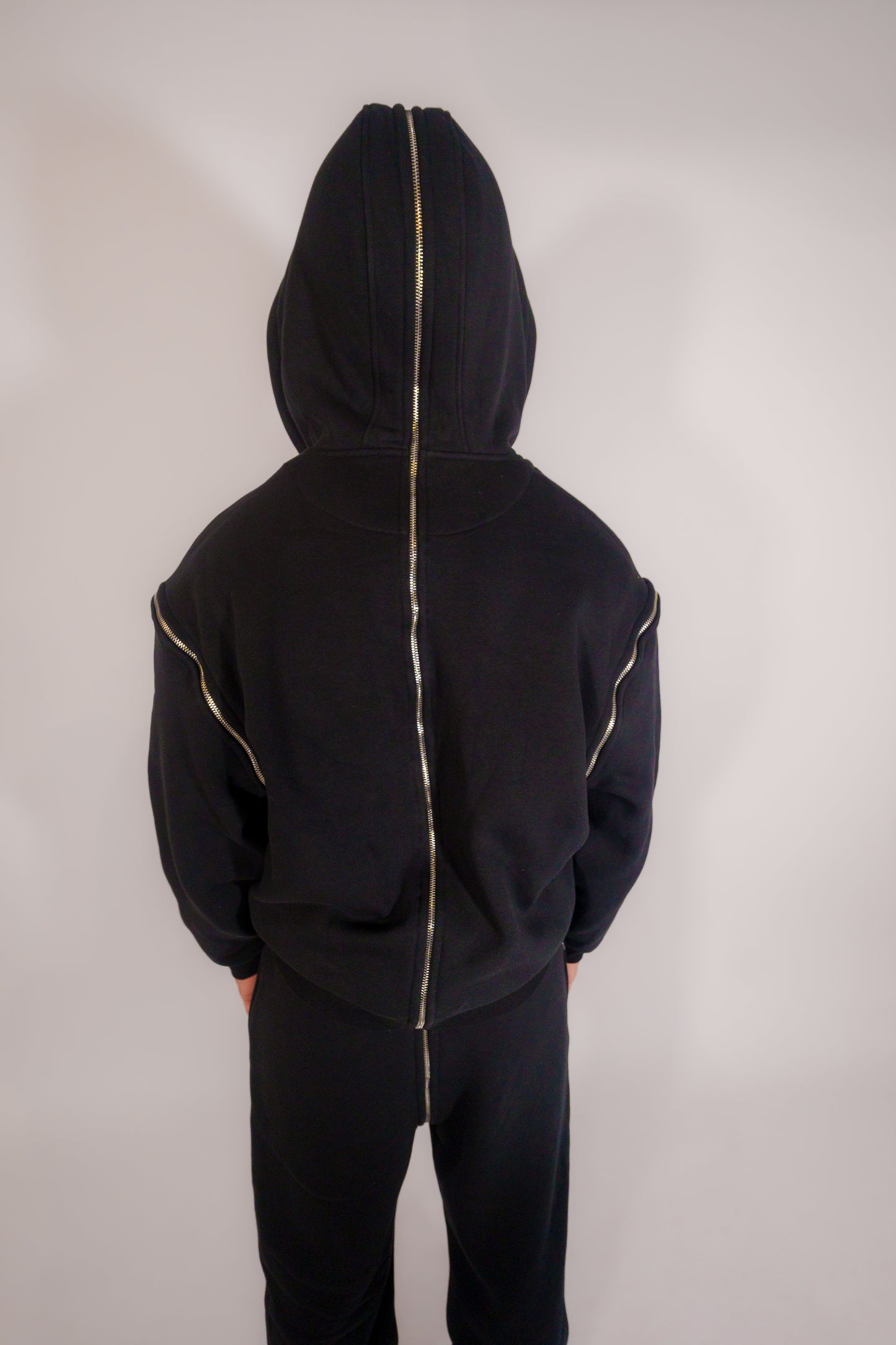 Black twosides hoodie