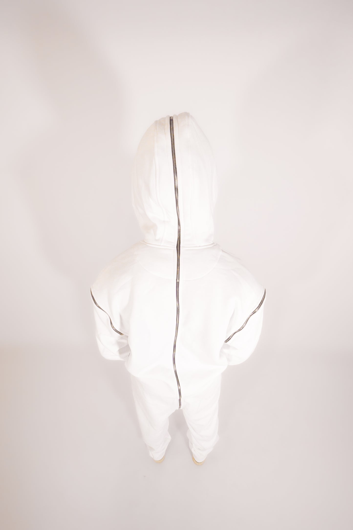 White twosides hoodie