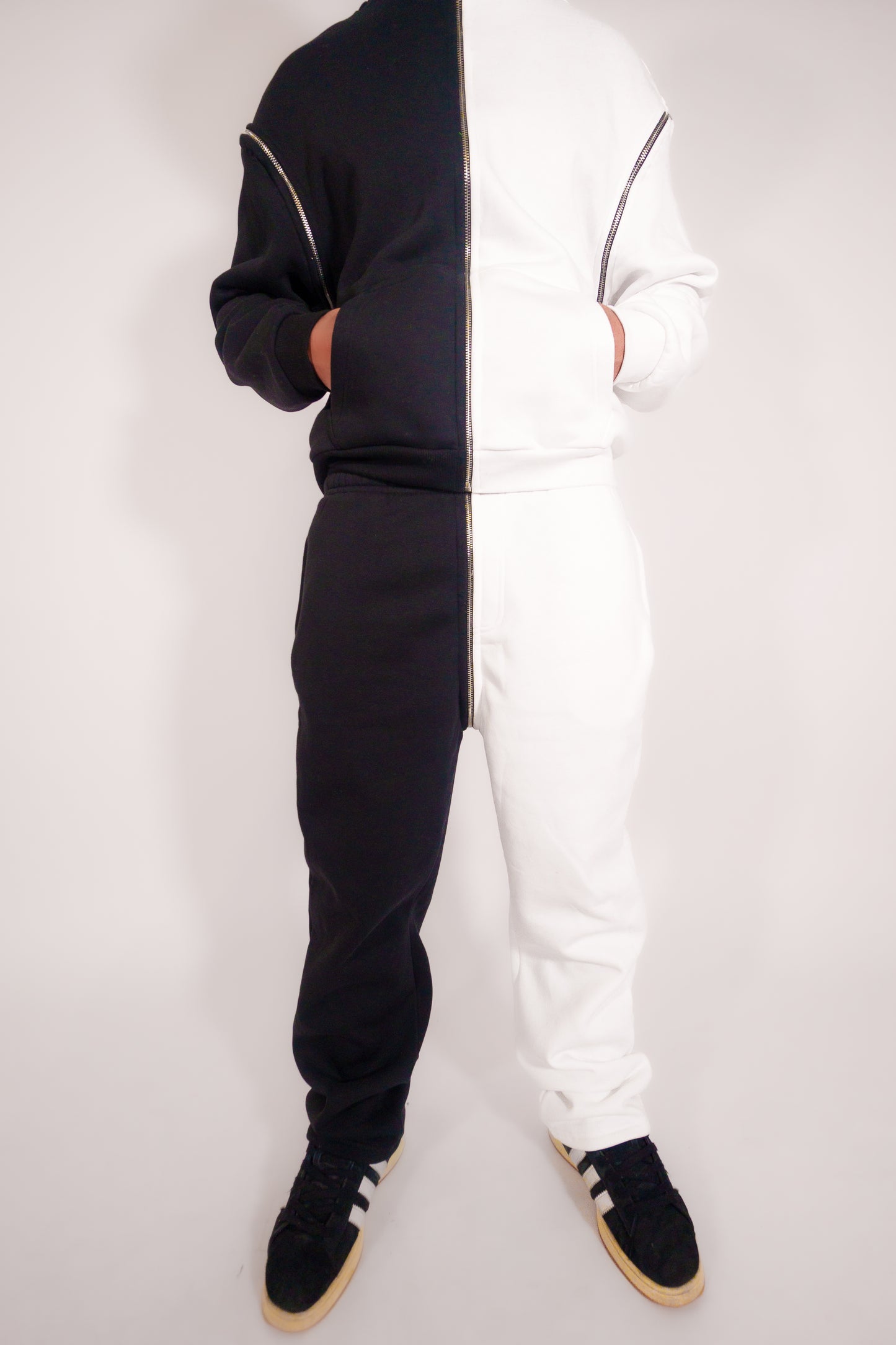 Twosides zipper tracksuit