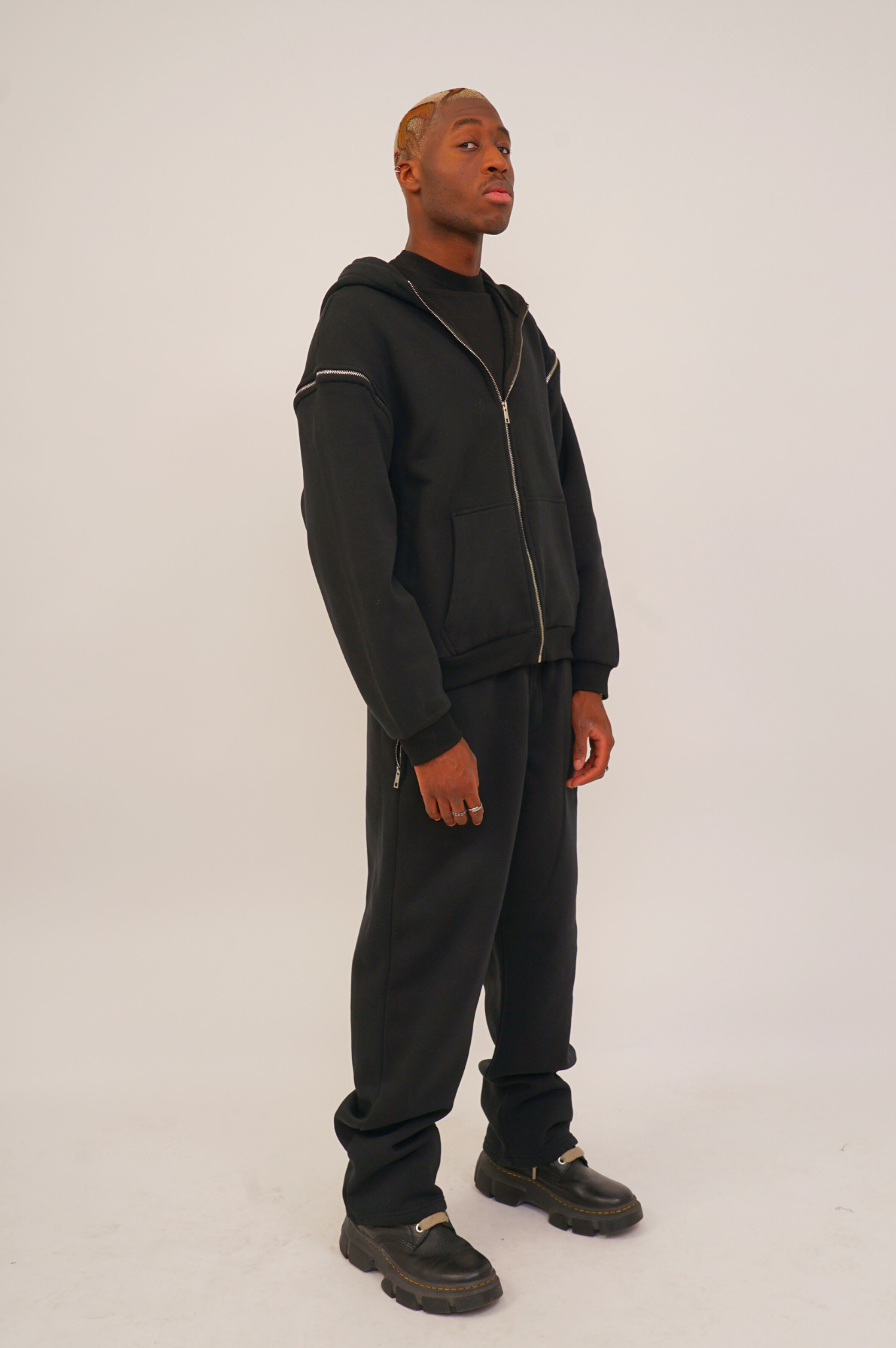 Twosides zipper tracksuit